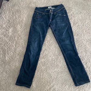 Hudson skinny jeans hemmed for me at 5 ft y’all